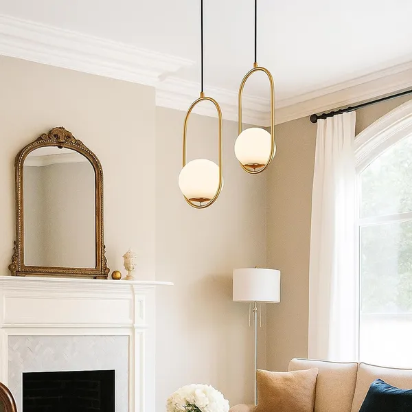 Gold_Metal_Capsule_Design_Hanging_Pendant_Light_Decorative_Lighting_Fixture_Ceiling_Lamp_With_Dome_Glass_Shade,_E27_Compatible_Perfect_For_Living_Room,_Bedroom,_And_Home_Decor_(With_Bulb)