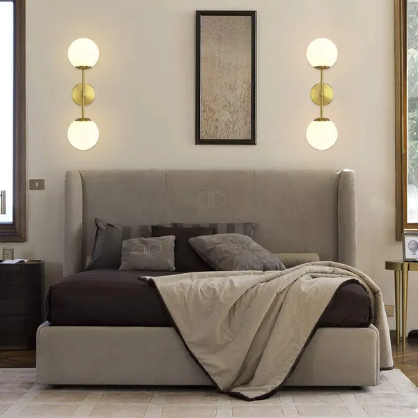 White_&_Gold_Wall_Lights_For_Living_Room_Modern_Wall_Lamps_For_Bedroom_Or_Home_Decoration_(Dome_,_Without_Bulb)
