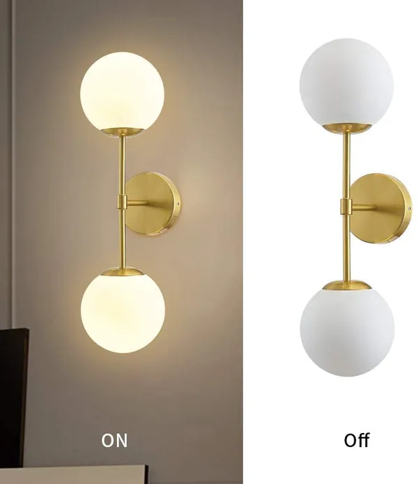 White_&_Gold_Wall_Lights_For_Living_Room_Modern_Wall_Lamps_For_Bedroom_Or_Home_Decoration_(Dome_,_Without_Bulb)