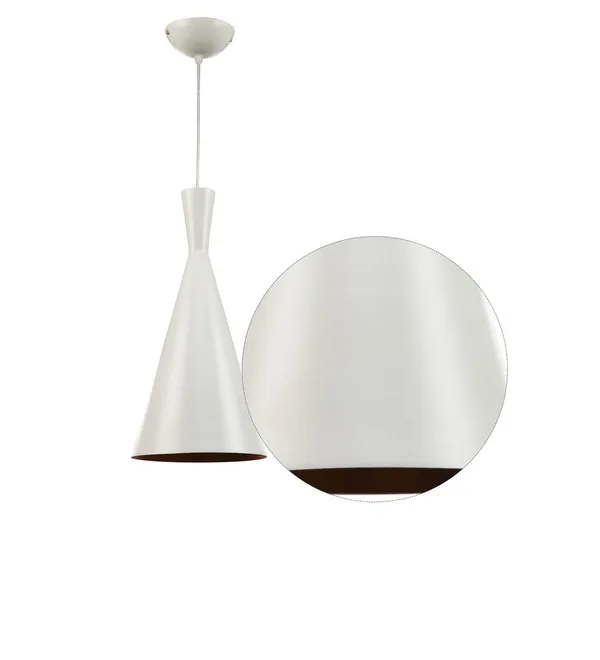White_Hanging_Pendant_Ceiling_Light_Modern_Design_For_Bedroom,_Living_Room,_Cafe,_Restaurant,_Hallway,_Kitchen,_Over_The_Dining_Table,_Hotels,_Malls_(Without_Bulb,_Cone)
