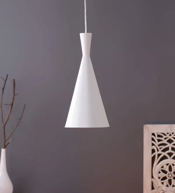 White_Hanging_Pendant_Ceiling_Light_Modern_Design_For_Bedroom,_Living_Room,_Cafe,_Restaurant,_Hallway,_Kitchen,_Over_The_Dining_Table,_Hotels,_Malls_(Without_Bulb,_Cone)