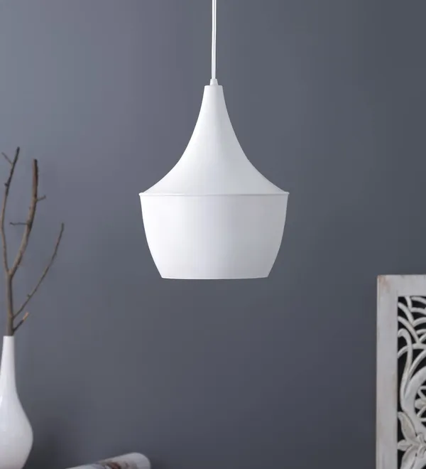 White_Hanging_Pendant_Ceiling_Light_Modern_Design_For_Bedroom,_Living_Room,_Cafe,_Restaurant,_Hallway,_Kitchen,_Over_The_Dining_Table,_Hotels,_Malls_(With_Bulb,_Dholak)