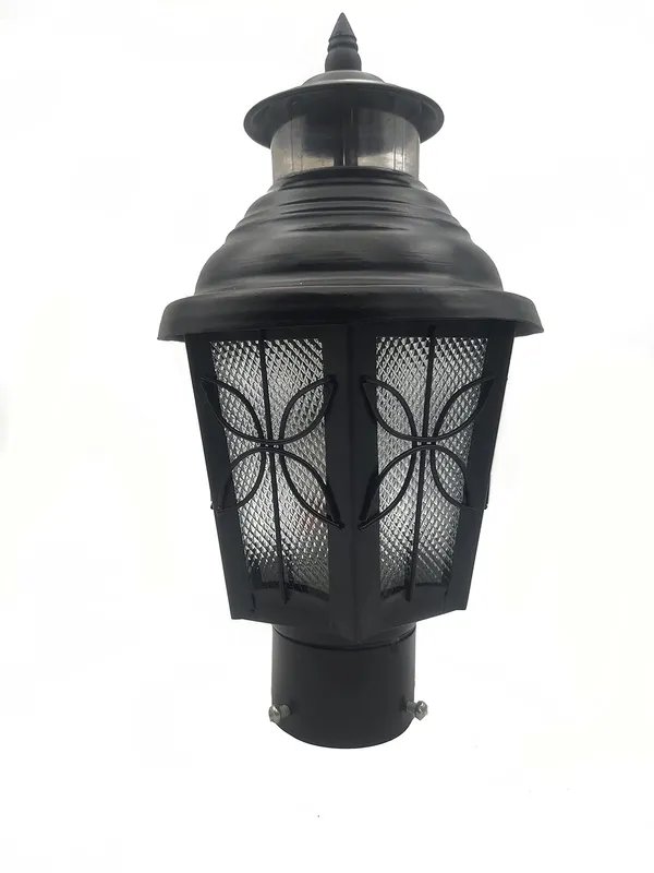Black_Metal_And_Glass_Gate_Light_For_Home_Gate_Waterproof_|_Gate_Lamps_For_Main_Gate_|_Outdoor_Garden_Light_|_Gate_Light_(Gl_Phool,_Pack_Of_2)