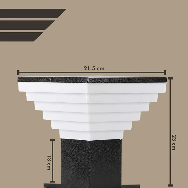 Black_Metal_And_Polycarbonate_Gate_Light_For_Home_Waterproof_|_Gate_Lamps_For_Main_|_Outdoor_Garden_Light_|_Pillar_Lights_(Gl_Delux,_Pack_Of_2)_Bulb_Not_Included