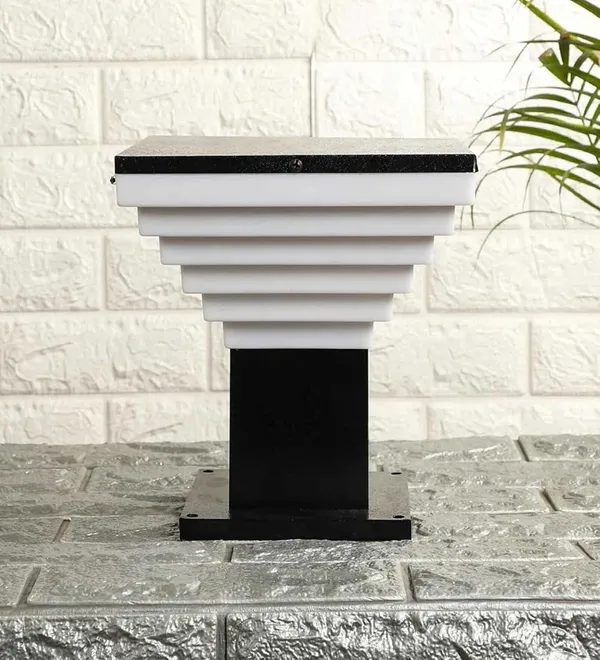 Black_Metal_And_Polycarbonate_Gate_Light_For_Home_Waterproof_|_Gate_Lamps_For_Main_|_Outdoor_Garden_Light_|_Pillar_Lights_(Gl_Delux,_Pack_Of_2)_Bulb_Not_Included