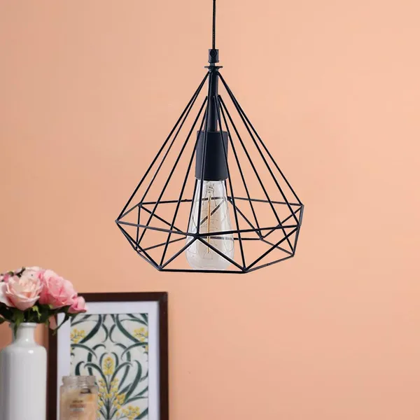 Black_Hanging_Ceiling_Pendant_Light,_Diamond_Shape_For_Dining,_Bedroom,_Living_Room,_Restaurants,Coffee_Shop,_Balcony,_Home_(With_Bulb)
