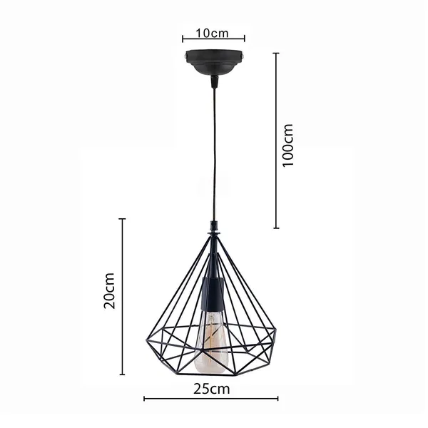Black_Hanging_Ceiling_Pendant_Light,_Diamond_Shape_For_Dining,_Bedroom,_Living_Room,_Restaurants,Coffee_Shop,_Balcony,_Home_(With_Bulb)