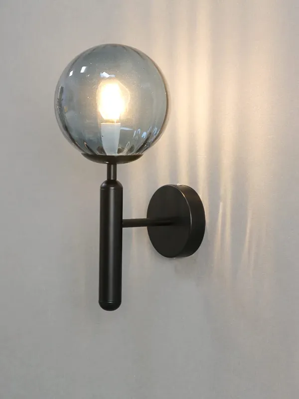 Blue_&_Black_Metal_Wall_Light_For_Living_Room_Modern/Wall_Lamps_For_Bedroom/For_Living_Room/Wall_Lights_For_Home_Decoration/Bedside_Wall_Lamp/Wall_Lamp_Light_(Blue_Glass,_Without_Bulb)