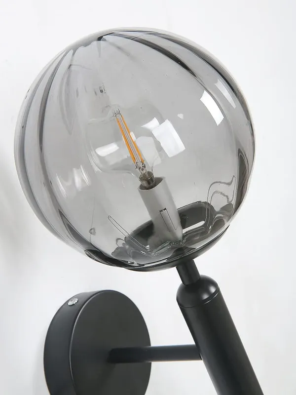 Black_Metal_Wall_Light_For_Living_Room_Modern/Wall_Lamps_For_Bedroom/For_Living_Room/Wall_Lights_For_Home_Decoration/Bedside_Wall_Lamp/Wall_Lamp_Light_(Glass,_Without_Bulb)