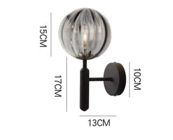 Black_Metal_Wall_Light_For_Living_Room_Modern/Wall_Lamps_For_Bedroom/For_Living_Room/Wall_Lights_For_Home_Decoration/Bedside_Wall_Lamp/Wall_Lamp_Light_(Glass,_Without_Bulb)