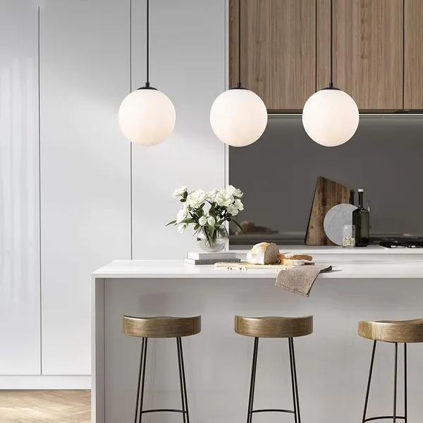 White_6_Inch_Milky_Globe_Glass_Designer_Hanging_Lamp_Chandelier_Light_For_Dining_Room,_Bedroom,_Living_Room_Decor_(With_Bulb,_Single)