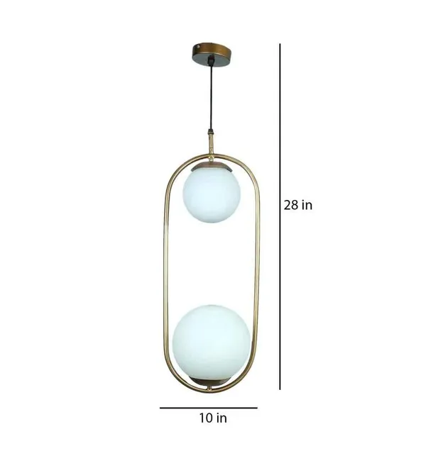 Gold_Metal_Capsule_Design_Hanging_Pendant_Light_Decorative_Lighting_Fixture_Ceiling_Lamp_With_Double_Glass_Shade,_E27_Compatible_Perfect_For_Living_Room,_Bedroom,_And_Home_(With_Bulb)