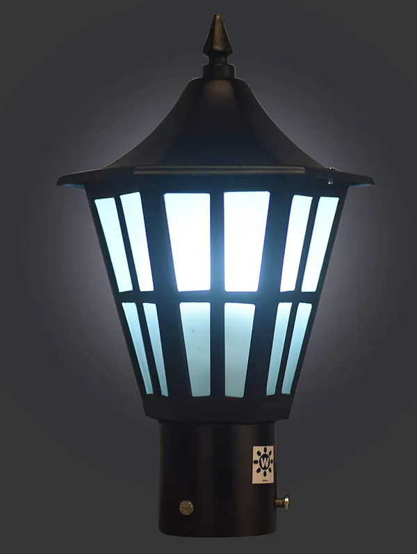 Black_Outdoor_Waterproof_Gate_Light_Finish_With_B22_Holder_Decorative_Pillar_Mount_Lamp_For_Main_Gate,_Garden,_Balcony,_Patio,_Entrance_&_Terrace_(Without_Bulb)
