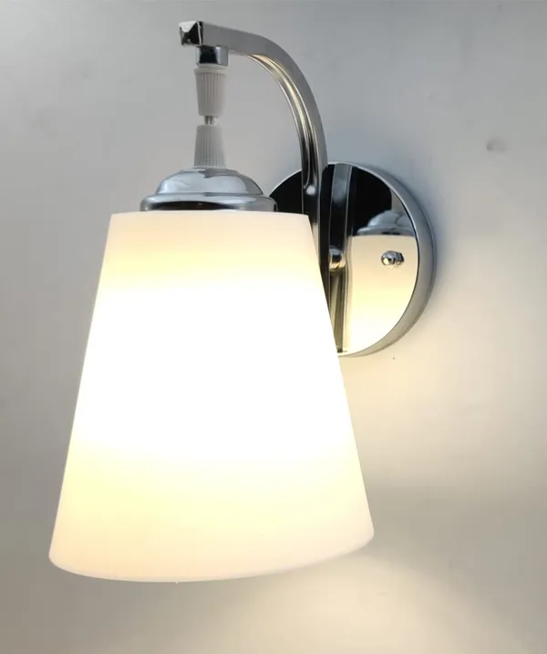 White_Bedside_Steel_Wall_Light_Lamp_With_Pvc_Shade_For_Bedroom,_Living_Room_Modern,_Restaurant,_Kitchen_For_Home_Decoration._(Without_Bulb,_Pvc)