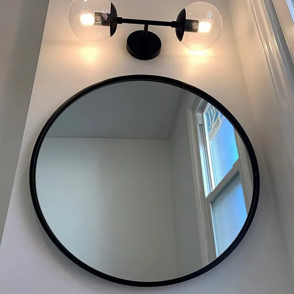 Black_Wall_Light_With_For_Bedroom,_Living_Room_And_Home_Decoration_With_Clear_Glass_Globe_Shade_(Without_Bulb)
