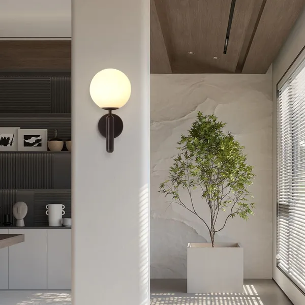 Black_Metal_Bedside_Wall_Light_Lamp_With_Glass_Shade_For_Bedroom,_Living_Room_Modern,_Restaurant,_Kitchen_Or_For_Home_Decoration._(With_Bulb,_)