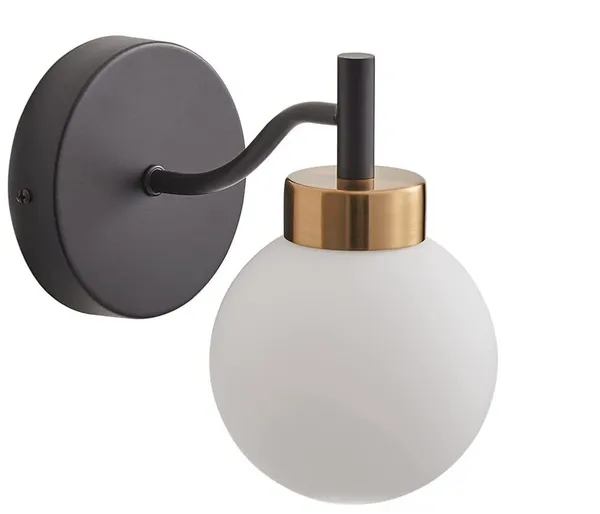 Black_&_White_Metal_Wall_Light_For_Living_Room_Modern/Wall_Lamps_For_Bedroom/For_Living_Room/Wall_Lights_For_Home_Decoration/Bedside_Wall_Lamp/Wall_Lamp_Light_(Dome_Glass_(&_),_Without_Bulb)