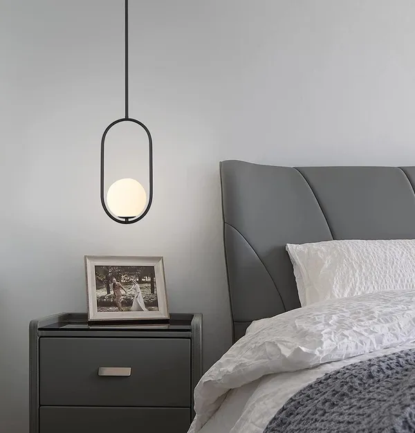 Black_Modern_Capsule_Shape_Hanging_Pendant_Light,_Moon_Glass_Shade_Minimalist_Elegant_Ceiling_Fixture_For_Kitchen_Island,_Dining_Room,_Bedroom_Adjustable_Height_(With_Bulb)