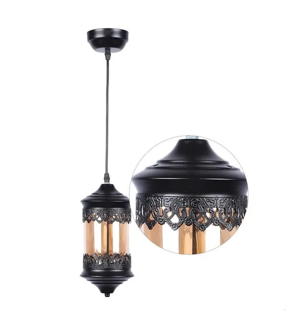 Black_Hanging_Lights_For_Living_Room/Pendant_Lights_For_Ceiling/Hanging_Lamps_For_Home_Decoration/Decorative_Hanging_Lights,Metal_(Blk_Antique,_Without_Bulb)