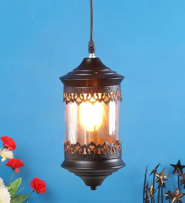 Black_Hanging_Lights_For_Living_Room/Pendant_Lights_For_Ceiling/Hanging_Lamps_For_Home_Decoration/Decorative_Hanging_Lights,Metal_(Blk_Antique,_Without_Bulb)