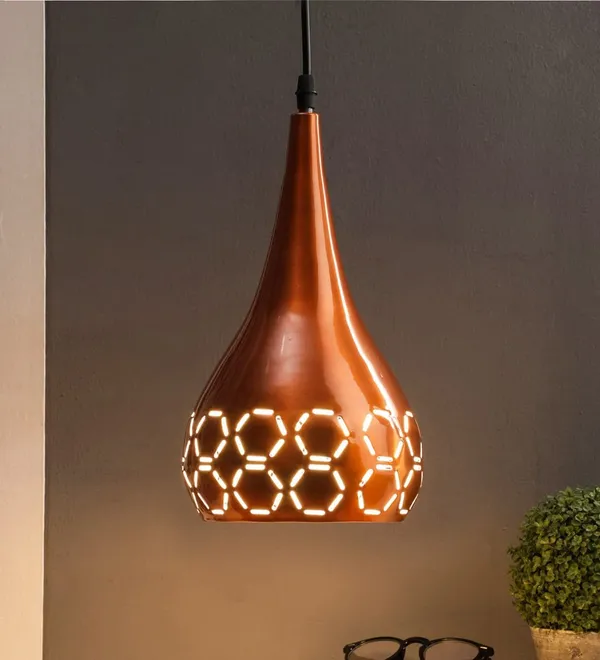 Brown_Copper_Hanging_Lights_For_Living_Room/Lights_For_Ceiling/Hanging_Lamps_For_Home_Decoration/Decorative_Hanging_Lights,Metal_(Balloon_Copper,_Without_Bulb)