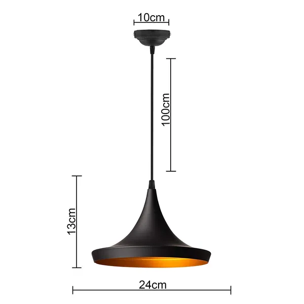 Black_Hanging_Lights_For_Living_Room/Lights_For_Ceiling/Hanging_Lamps_For_Home_Decoration/Decorative_Hanging_Lights,Metal_(Tulip_(Pack_Of_2),_Without_Bulb)