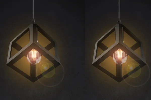 Black_Hanging_Lights_For_Living_Room/Lights_For_Ceiling/Hanging_Lamps_For_Home_Decoration/Decorative_Hanging_Lights,Metal_(M-04_Square_(Pack_Of_2),_With_Bulb)