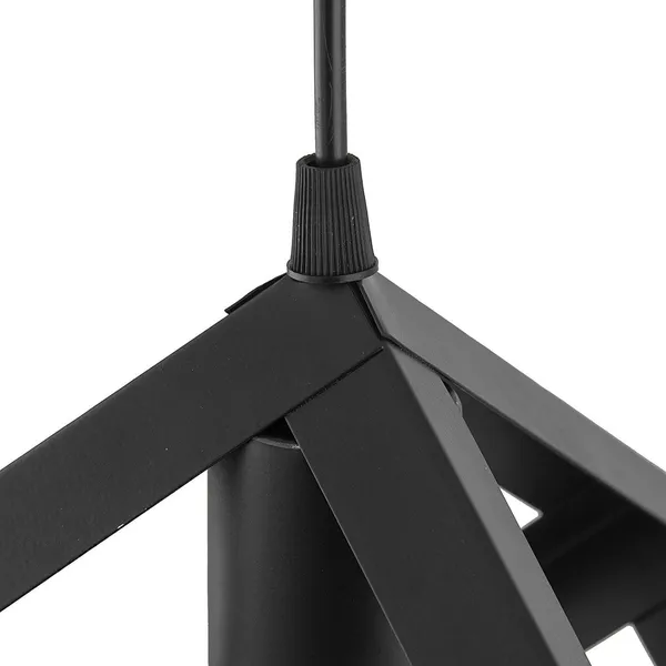 Black_Hanging_Lights_For_Living_Room/Lights_For_Ceiling/Hanging_Lamps_For_Home_Decoration/Decorative_Hanging_Lights,Metal_(M-04_Square_(Pack_Of_3),_With_Bulb)