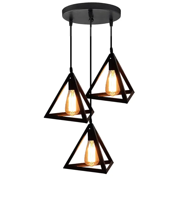 Black_Corded_Electric,Metal_Hanging_Pendant_Light,_(Without_Bulb)_(Triangle_Triple)