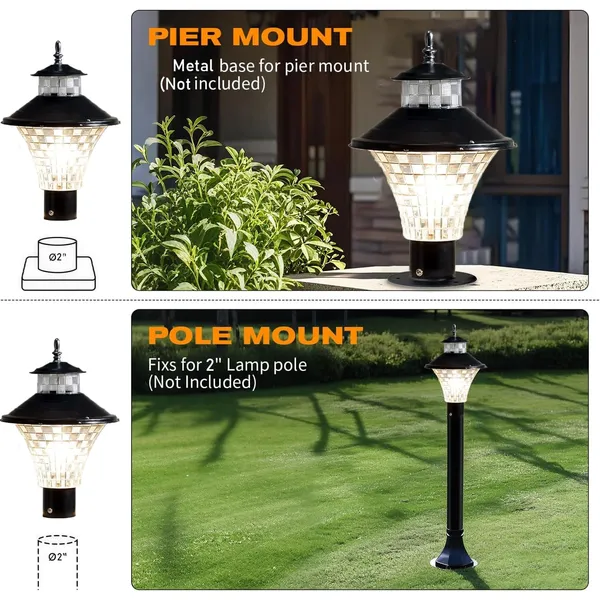 Black_Metal_And_Polycarbonate_Gate_Light_For_Home_Waterproof_|_Lamps_For_Main_Gate_|_Outdoor_Garden_Light_|_Pillar_Lights_(Gl_Jalwa_Blk,_Pack_Of_2)_Bulb_Not_Included