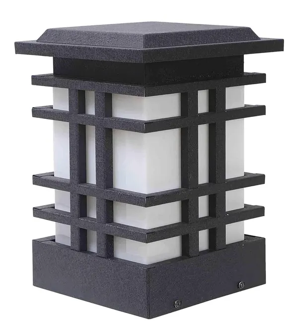 Black_Darkvision_Elegant_Outdoor_Gate_Light_For_Pillars_And_Boundaries_|_Weather-Resistant_Post_Light_For_Home_Entrance,_Garden_&_Veranda_|_Decorative_Lighting_For_Exterior_Spaces_(Without_Bulb)