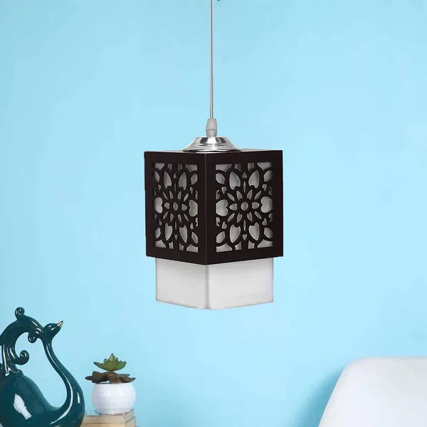 Brown_Board-Wood_Laser_Cut_Flower_Design_Hanging_Ceiling_Pendant_Light_For_Living_Room/Bedroom/Kitchen/Over_The_Dining_Table_(Star_Sl,_Without_Bulb)