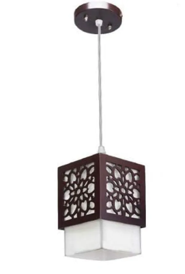 Brown_Board-Wood_Laser_Cut_Flower_Design_Hanging_Ceiling_Pendant_Light_For_Living_Room/Bedroom/Kitchen/Over_The_Dining_Table_(Star_Sl,_Without_Bulb)