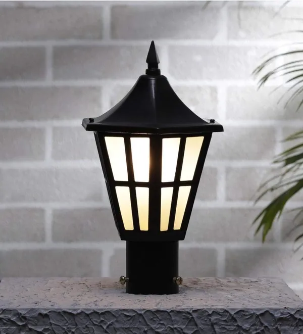 Black_Pillar_Outdoor_Main_Gate_Light_And_Fence_Decorative_Waterproof_Post_Lamp_For_Driveway_Entrance_Modern_And_Traditional_Home_(Gl_Hurricane,_)_Bulb_Not_Included