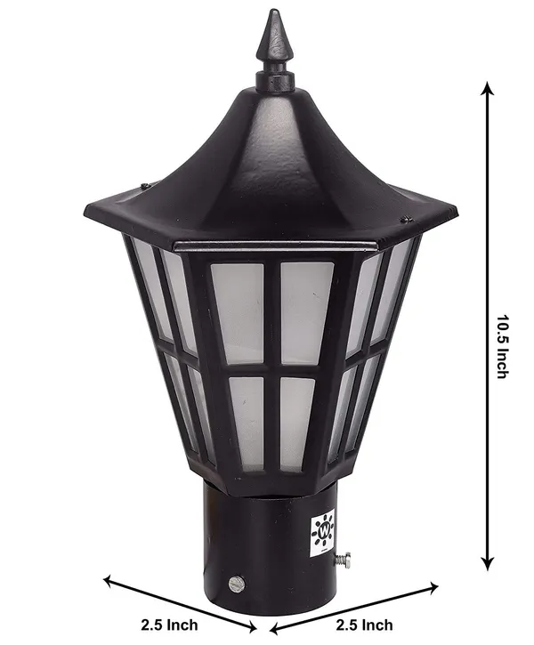 Black_Pillar_Outdoor_Main_Gate_Light_And_Fence_Decorative_Waterproof_Post_Lamp_For_Driveway_Entrance_Modern_And_Traditional_Home_(Gl_Hurricane,_)_Bulb_Not_Included