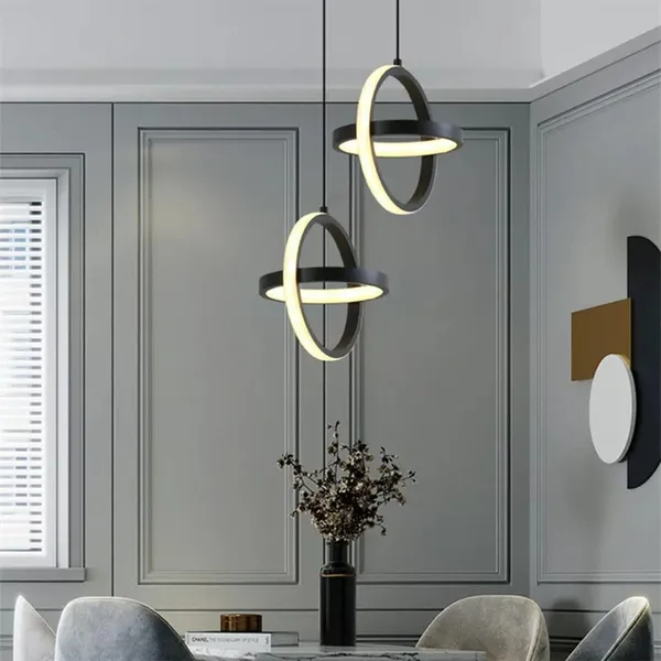 Black_Contemporary_Led_Pendant_Hanging_Light_Adjustable_Height,_Plastic_Unique_Interlocking_Design_Ideal_For_Kitchen,_Bedroom,_Dining_Room_And_Home_Decoration
