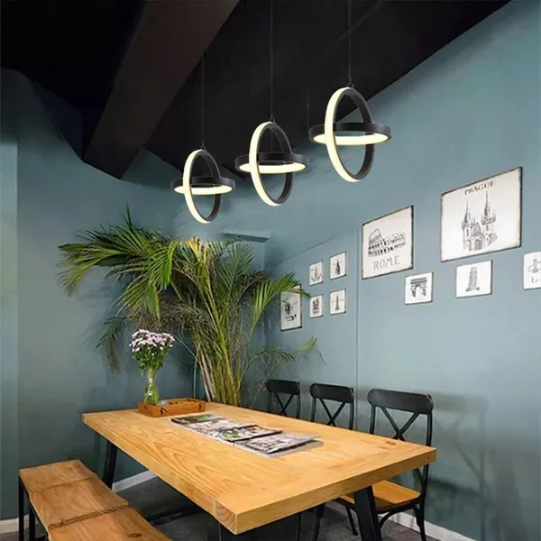 Black_Contemporary_Led_Pendant_Hanging_Light_Adjustable_Height,_Plastic_Unique_Interlocking_Design_Ideal_For_Kitchen,_Bedroom,_Dining_Room_And_Home_Decoration