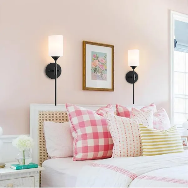 Black_Modern_Metal_Indoor_Wall_Lamp_With_Frosted_Glass_Shade_Set_Of_2_Minimalist_Wall_Sconce_Decorative_Lighting_Fixture_Ideal_For_Bedroom,_Living_Room,_Balcony,_And_Home_(Without_Bulb)