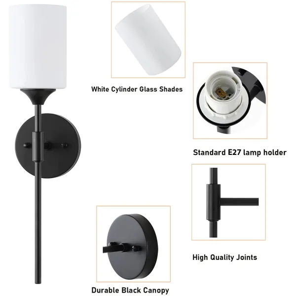 Black_Modern_Metal_Indoor_Wall_Lamp_With_Frosted_Glass_Shade_Set_Of_2_Minimalist_Wall_Sconce_Decorative_Lighting_Fixture_Ideal_For_Bedroom,_Living_Room,_Balcony,_And_Home_(Without_Bulb)