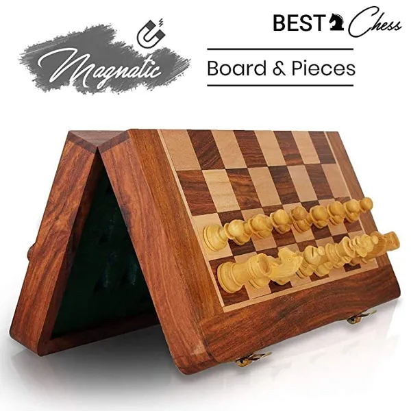 Maple_wood_14_Inches_Handcrafted_Rosewood_Unique_Chess_Board_Set_Foldable_Secure_Storage_For_Magnetic_Pieces_With_Extra_Queens_Chess_Set_For_Kids_And_Adults_(14_X_14_Inches,_Brown)