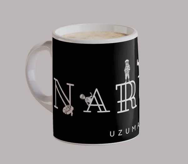 White_Bold_Naruto_Title_Coffee_Mug_Premium_Anime_Ceramic_For_True_Fans