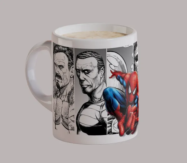 White_Bold_Anime_Spider_man_Coffee_Mug_Premium_Superhero_Ceramic_For_Marvel_Fans