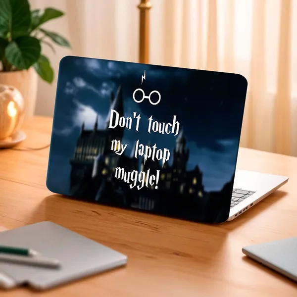 Bold_Wizard_Quote_Printed_Laptop_Skin_Magical_Protection