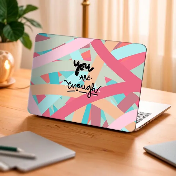 Empowering_You_Are_Enough_Printed_Laptop_Skin_Premium_Vinyl