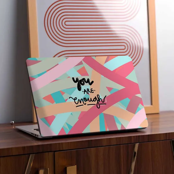 Empowering_You_Are_Enough_Printed_Laptop_Skin_Premium_Vinyl
