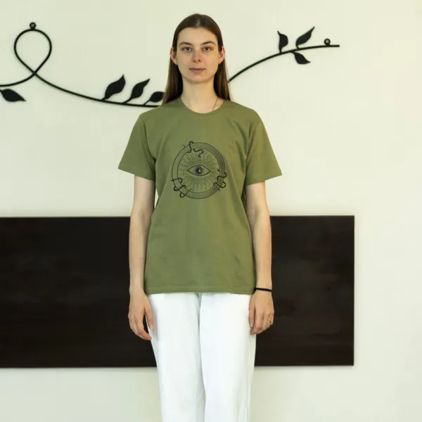 Olive_Mystical_Snake_Unisex_T_Shirt