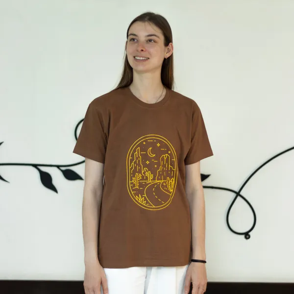 Brown_Desert_Night_Unisex_T_Shirt
