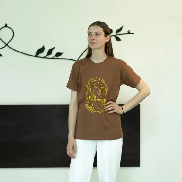 Brown_Desert_Night_Unisex_T_Shirt