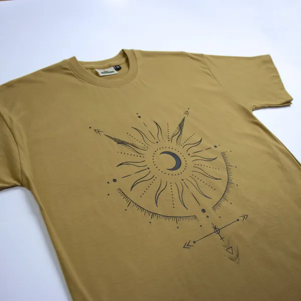 Musturd_Yellow_Sun_Moon_Unisex_Oversized_T_Shirt