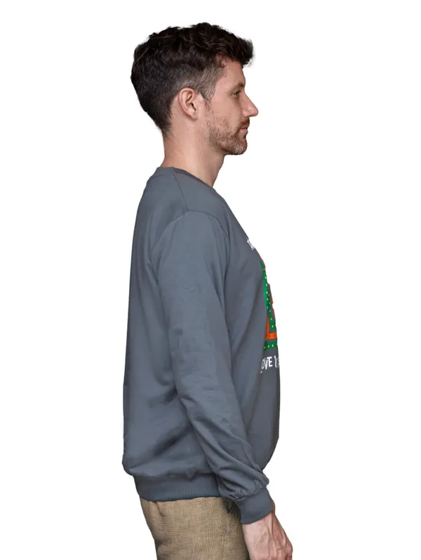 Gray_All_We_Need_Is_Love_Unisex_Steel_Sweatshirt